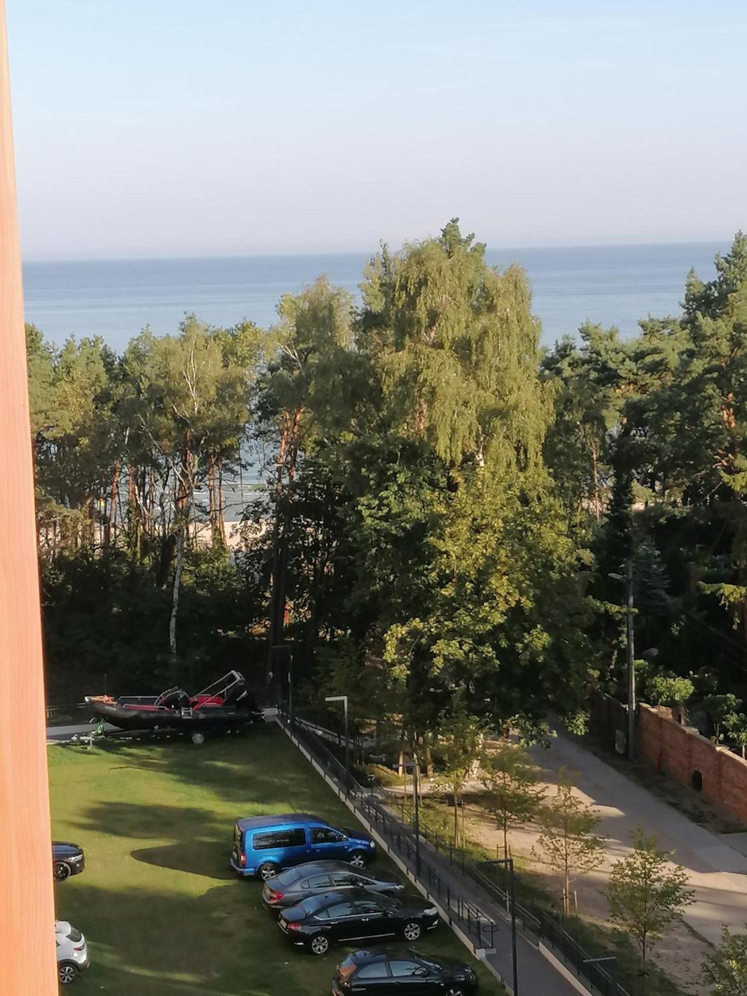 Pinea Apartament Z Widokiem Na Morze Z Basenem I Spa Przy Plazy Поберово Екстериор снимка